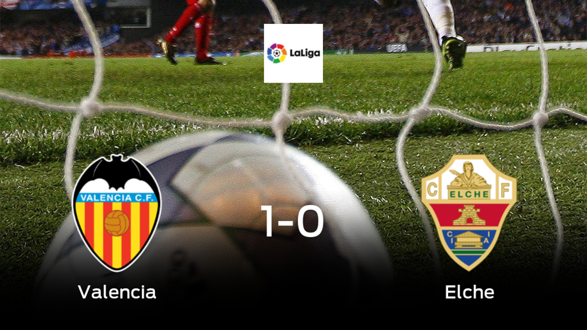 Tres puntos para el equipo local: Valencia 1-0 Elche