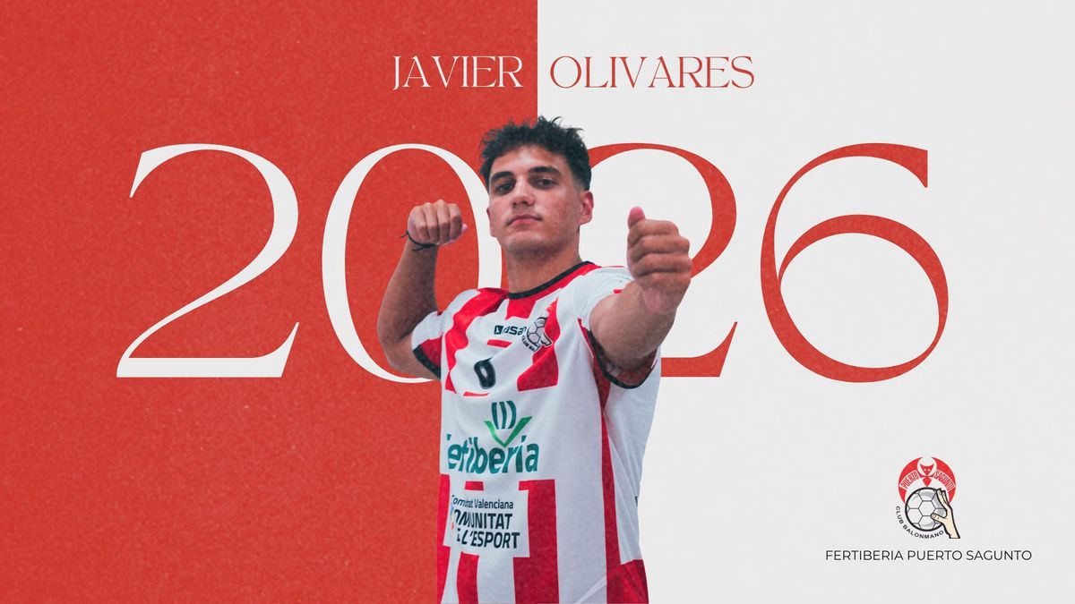 Javier Olivares renueva con el Fertiberia Balonmano Puerto Sagunto hasta 2026
