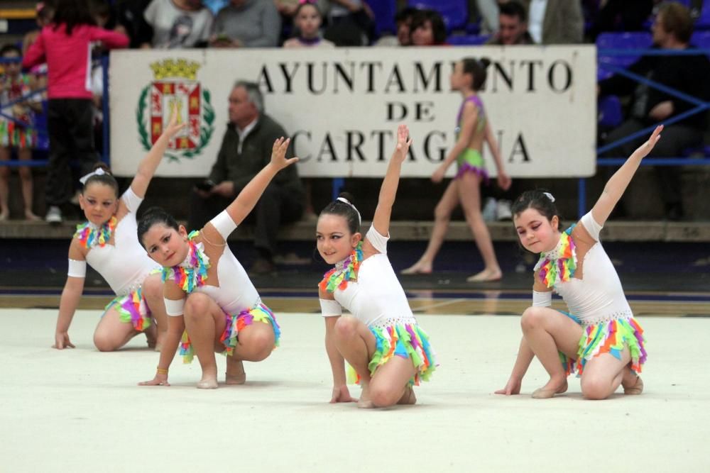 Cartagena celebra la primera jornada de la competición escolar de gimnasia rítmica con más de 1.000 participantes