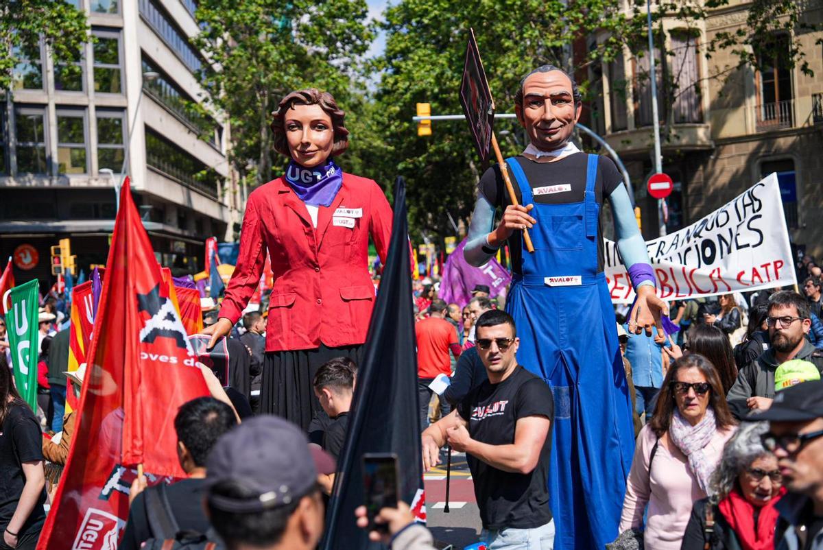 Celebración del 1 de Mayo en Barcelona