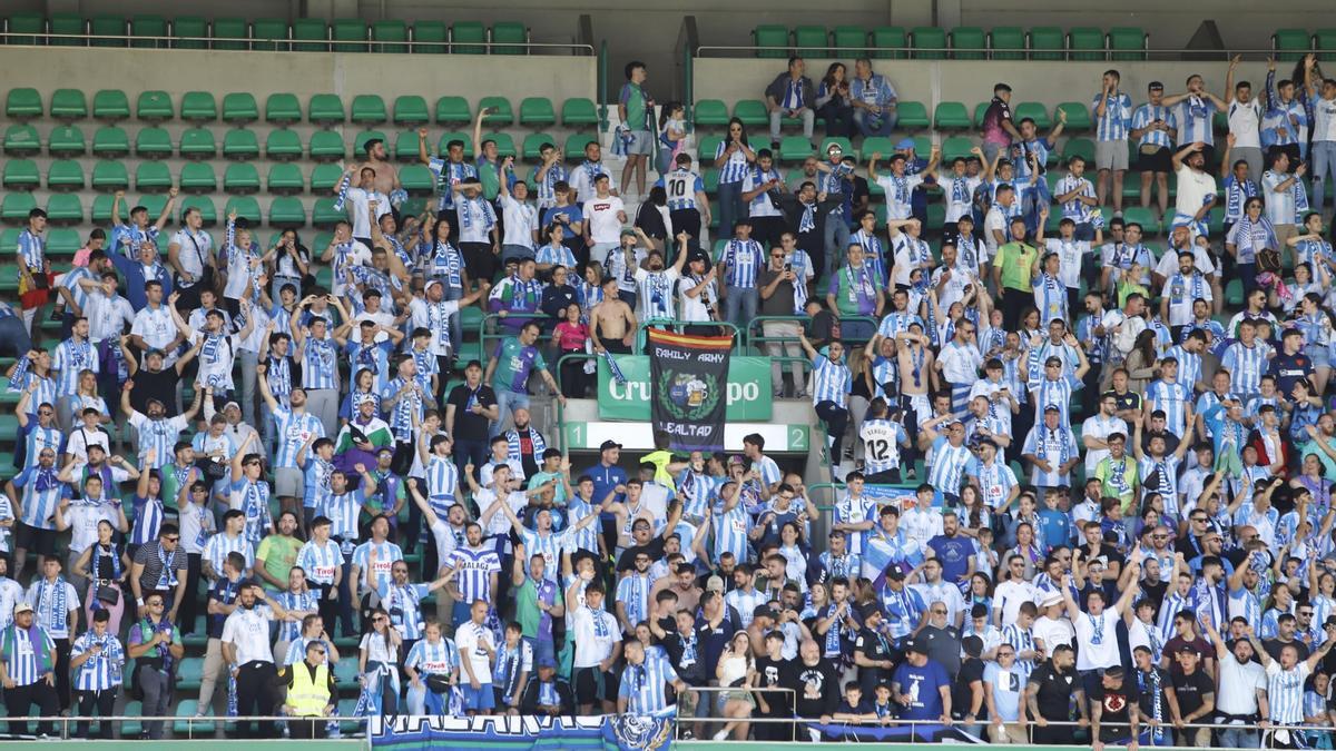 Imágenes de un partido anterior del Málaga CF frente al Córdoba en el Nuevo Árcángel