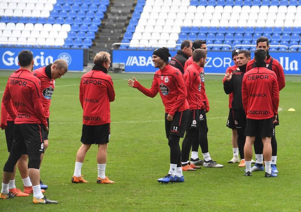 Entrenamiento en Riazor (20/12/18)