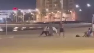 Violenta agresión con cuchillos en la playa del Reducto