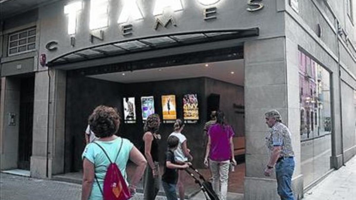 La entrada del cine Texas, el viernes pasado.