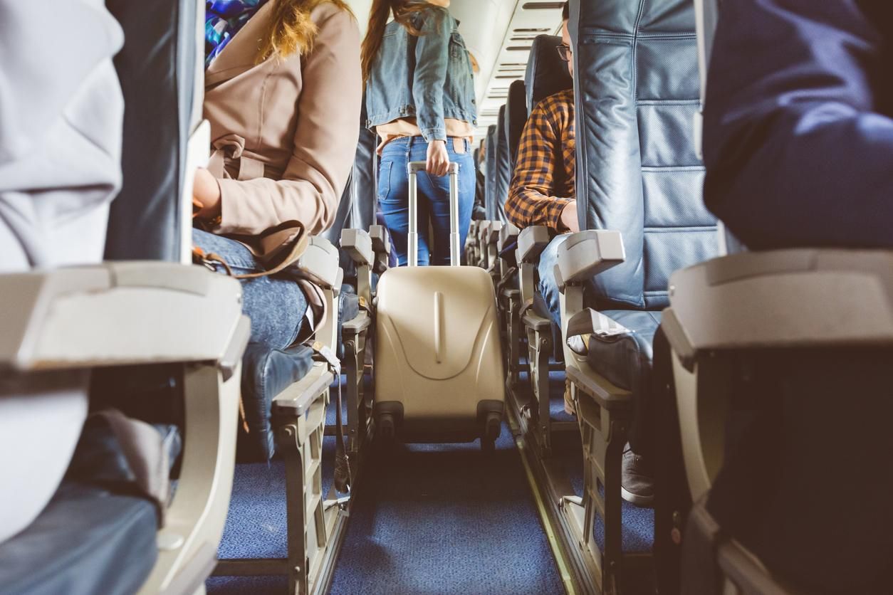 Imagen del interior de un avión.