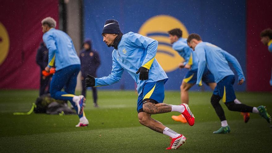 Raphinha, la gran novedad en el entrenamiento del Barça