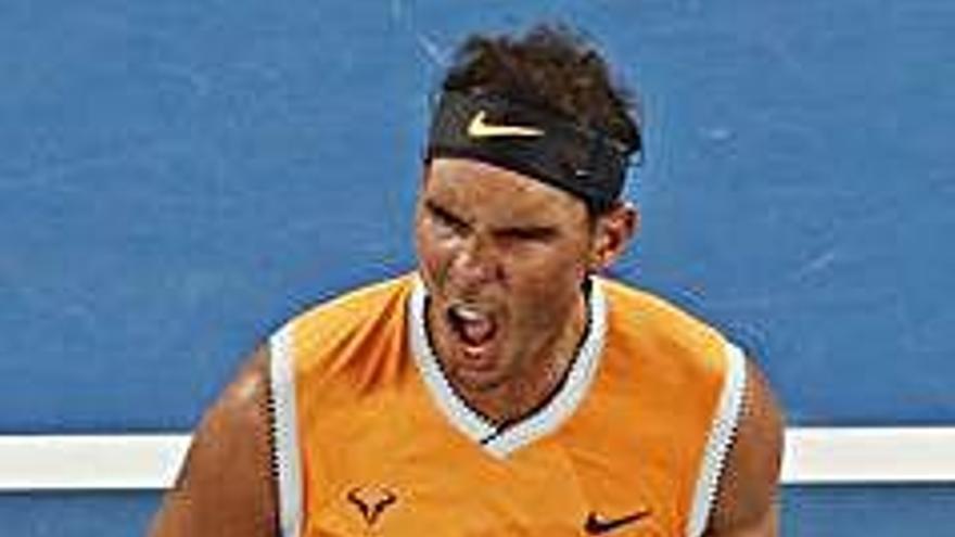 Rafa Nadal va celebrar la victòria