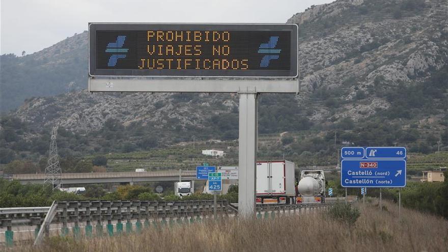 Los desplazamientos bajan en Castellón hasta un 80% en festivos del confinamiento