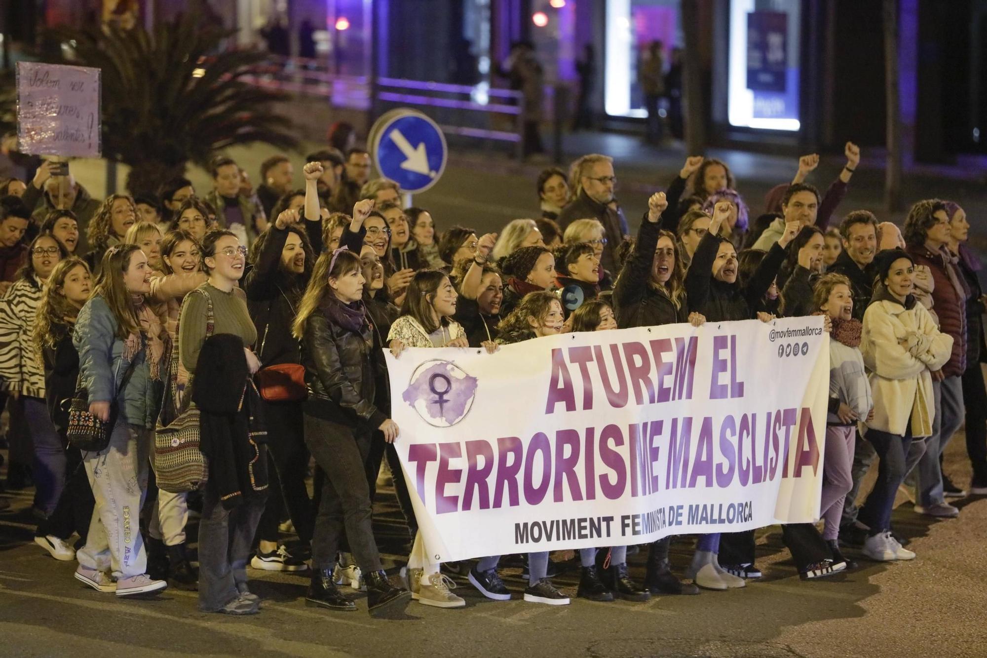 Internationaler Tag gegen Gewalt an Frauen - So verlief die größte Demonstration auf Mallorca