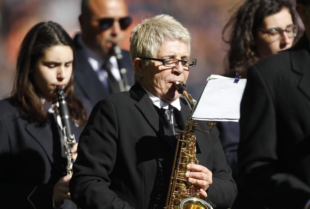 La Sociedad Musical La Lira de Chulilla puso música a la victoria del Valencia