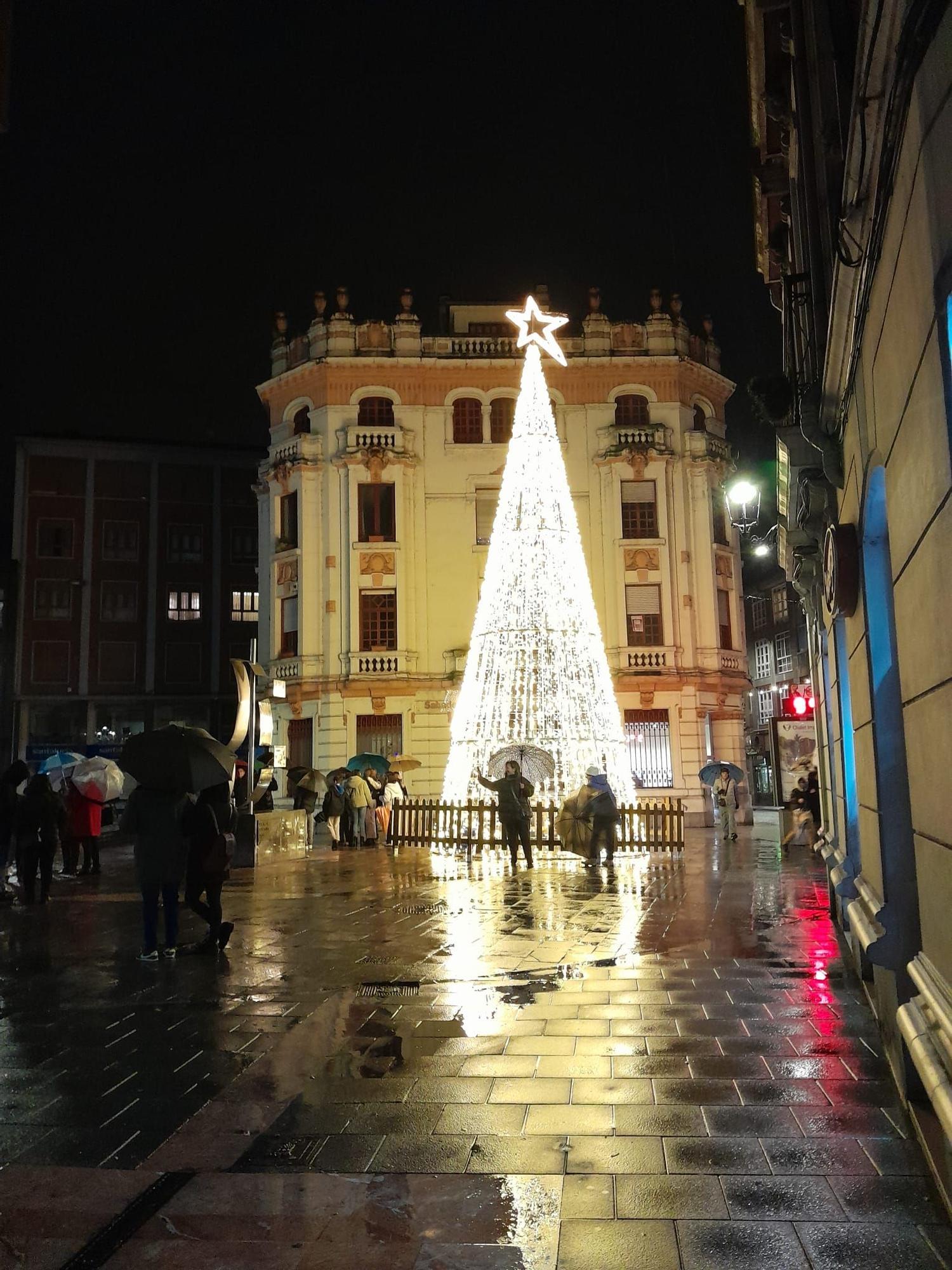 El encendido de las luces de Navidad en Langreo