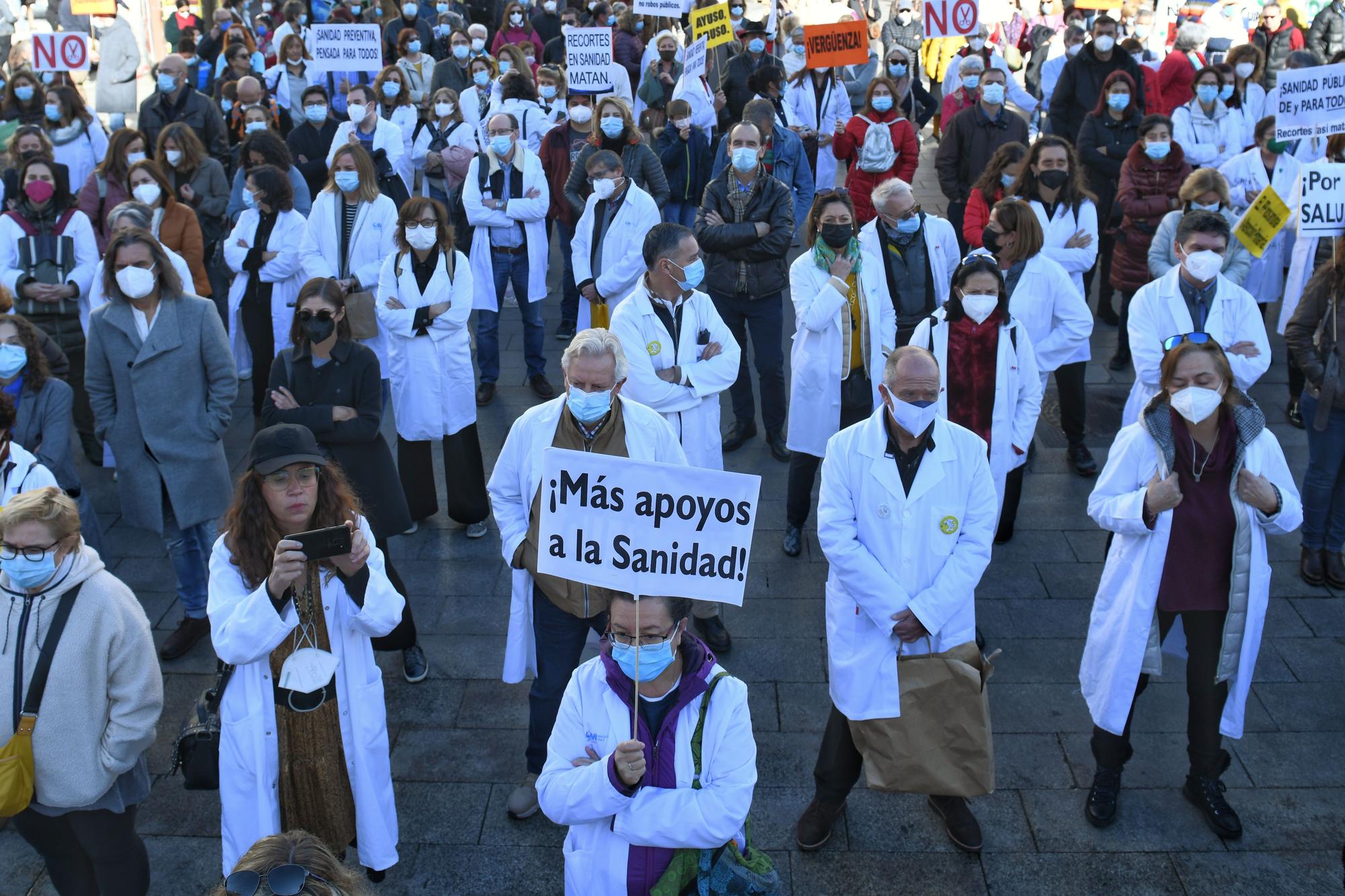 Manifestantes atención primaria Madrid