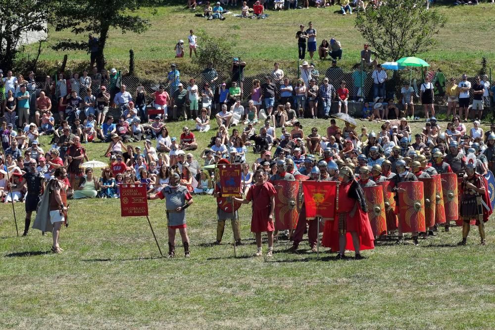 Batalla en la fiesta Astur romana en Carabanzo