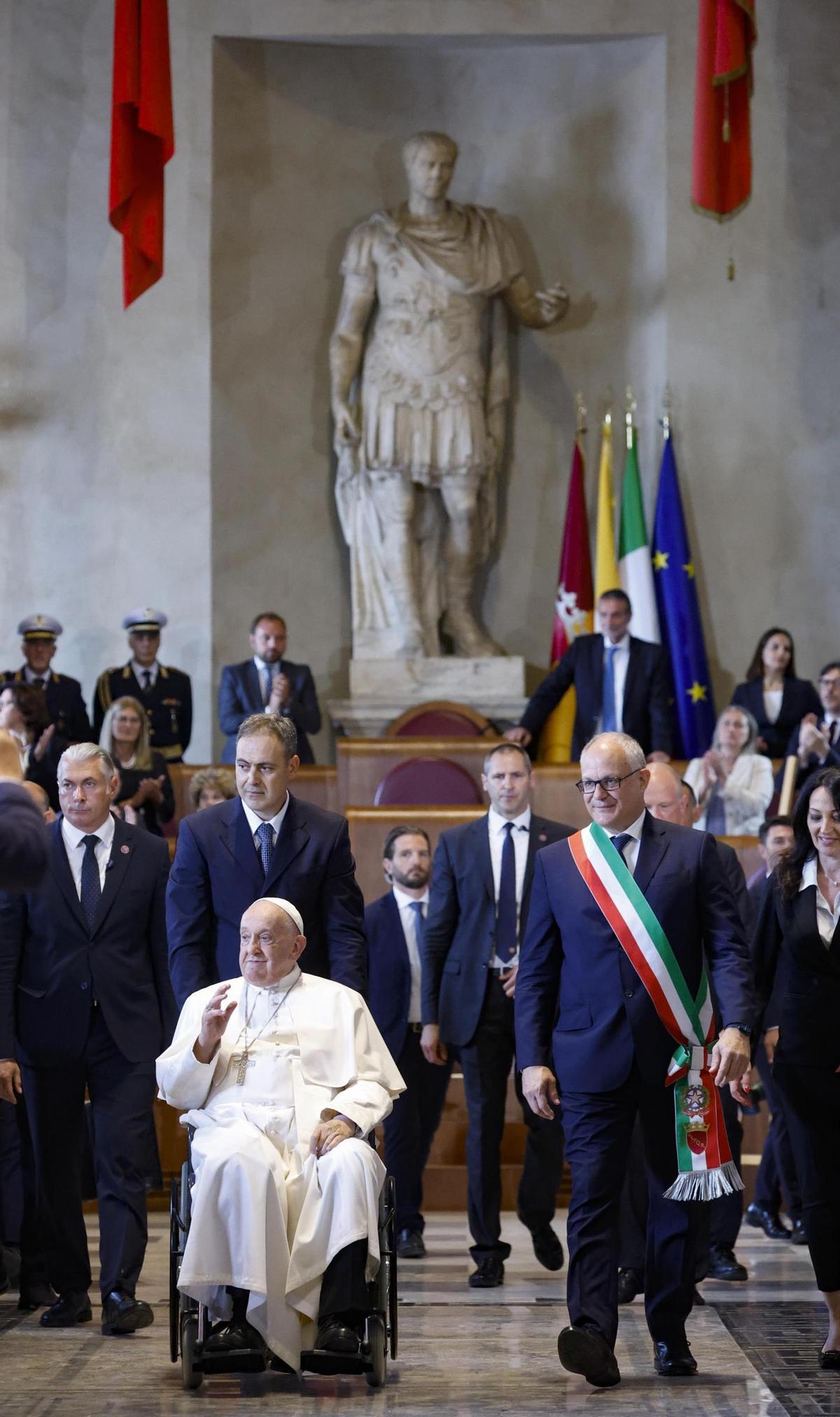 El Papa Francisco de visita en Roma