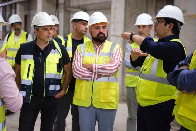 Visita a las obras de la Piscina Puerto de la Cruz