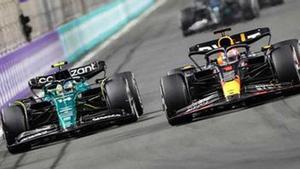 Alonso y Verstappen, en acción