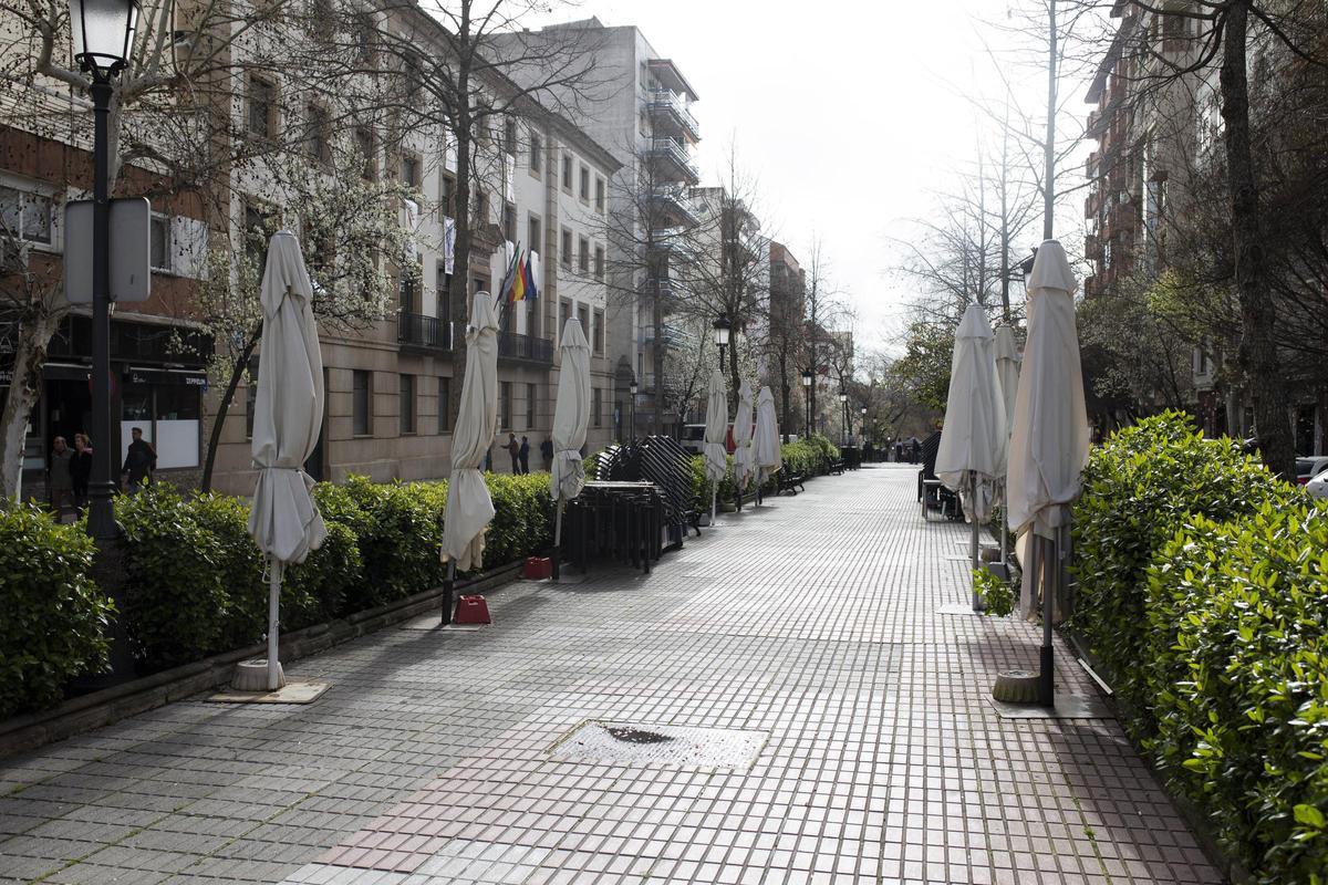 Parte del bulevar de Virgen de la Montaña.