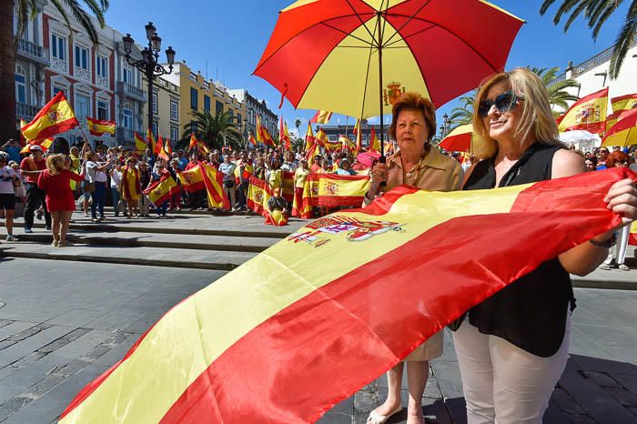 Concentración por la unidad de España, en la ...