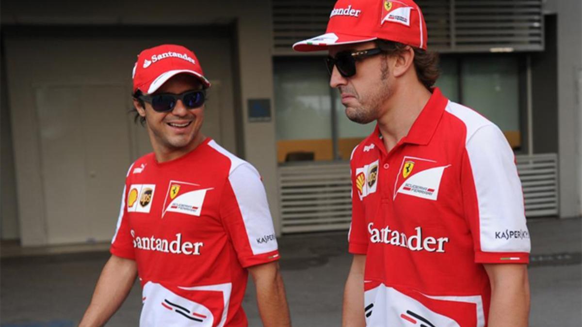 Alonso y Massa lucharon juntos en Ferrari