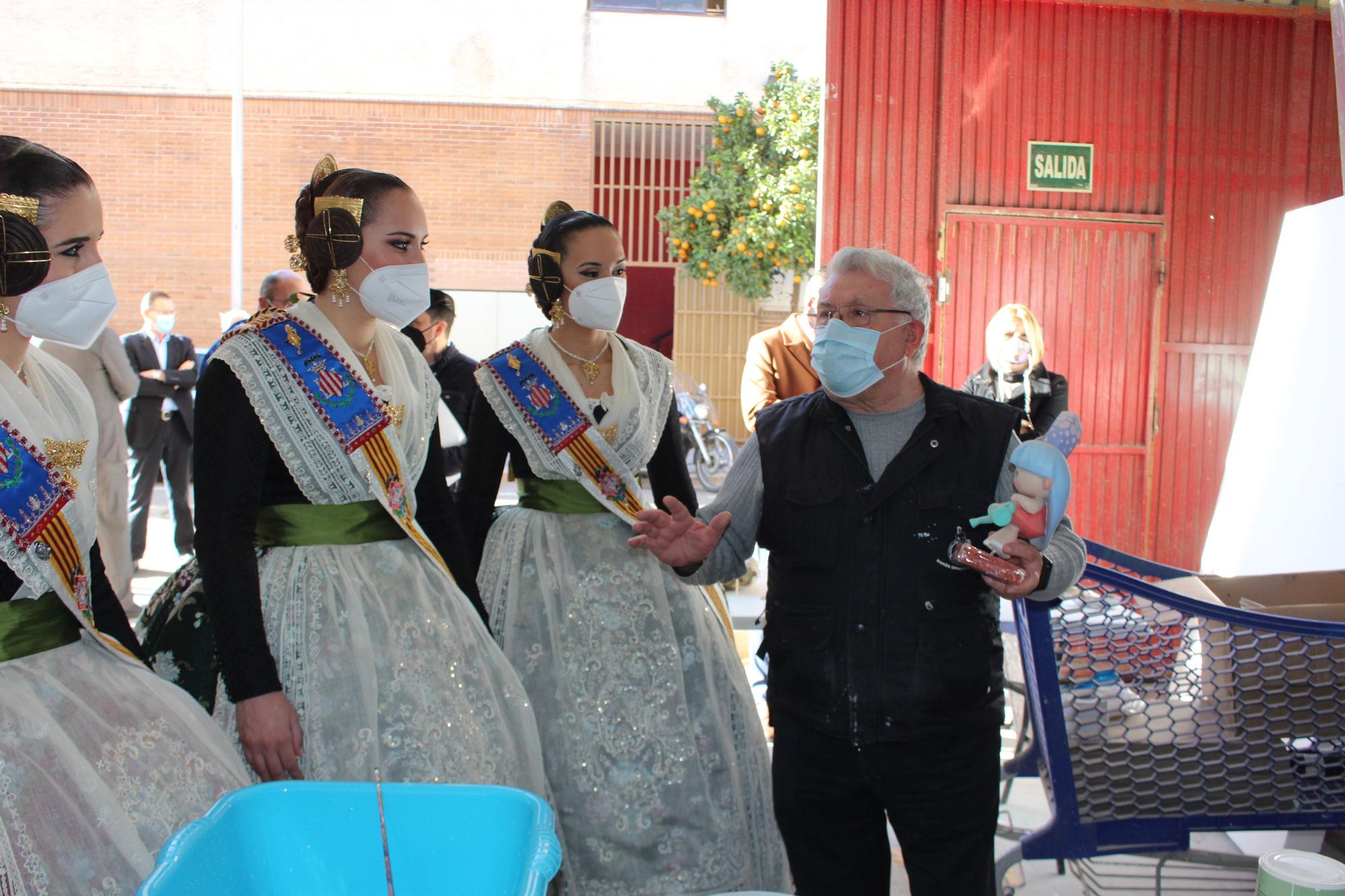 Tutorial de Fallas para Consuelo y la corte en la fiesta del Patrimonio