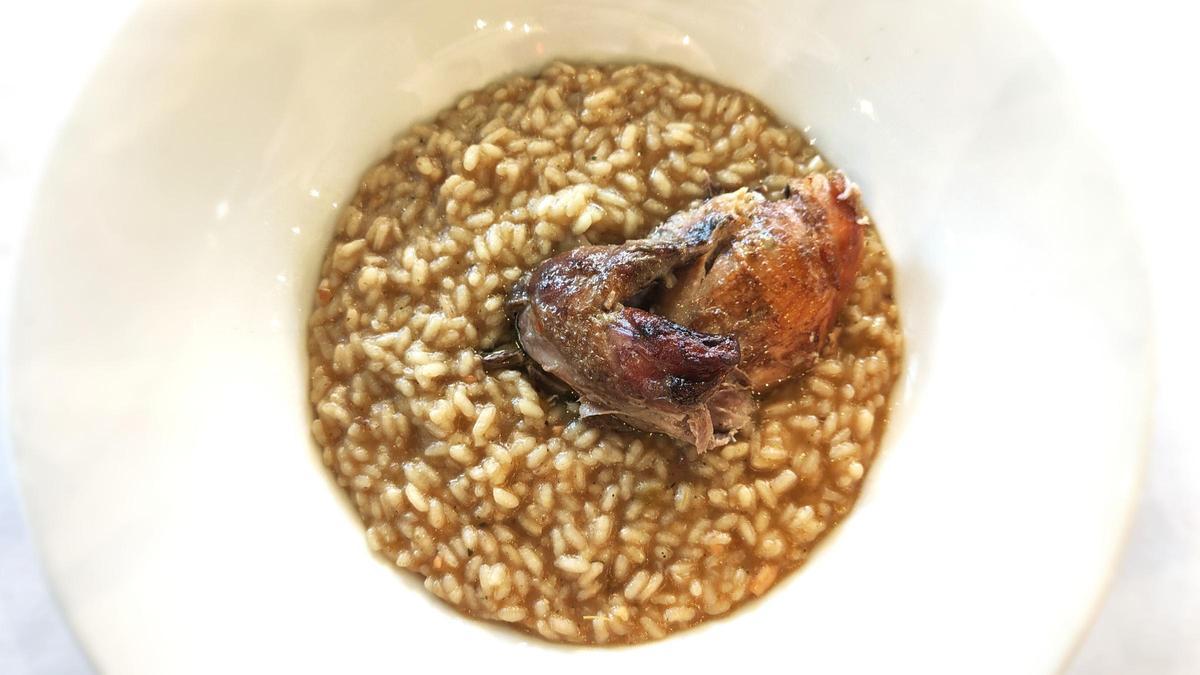 Arroz con perdiz del restaurante La Venta.