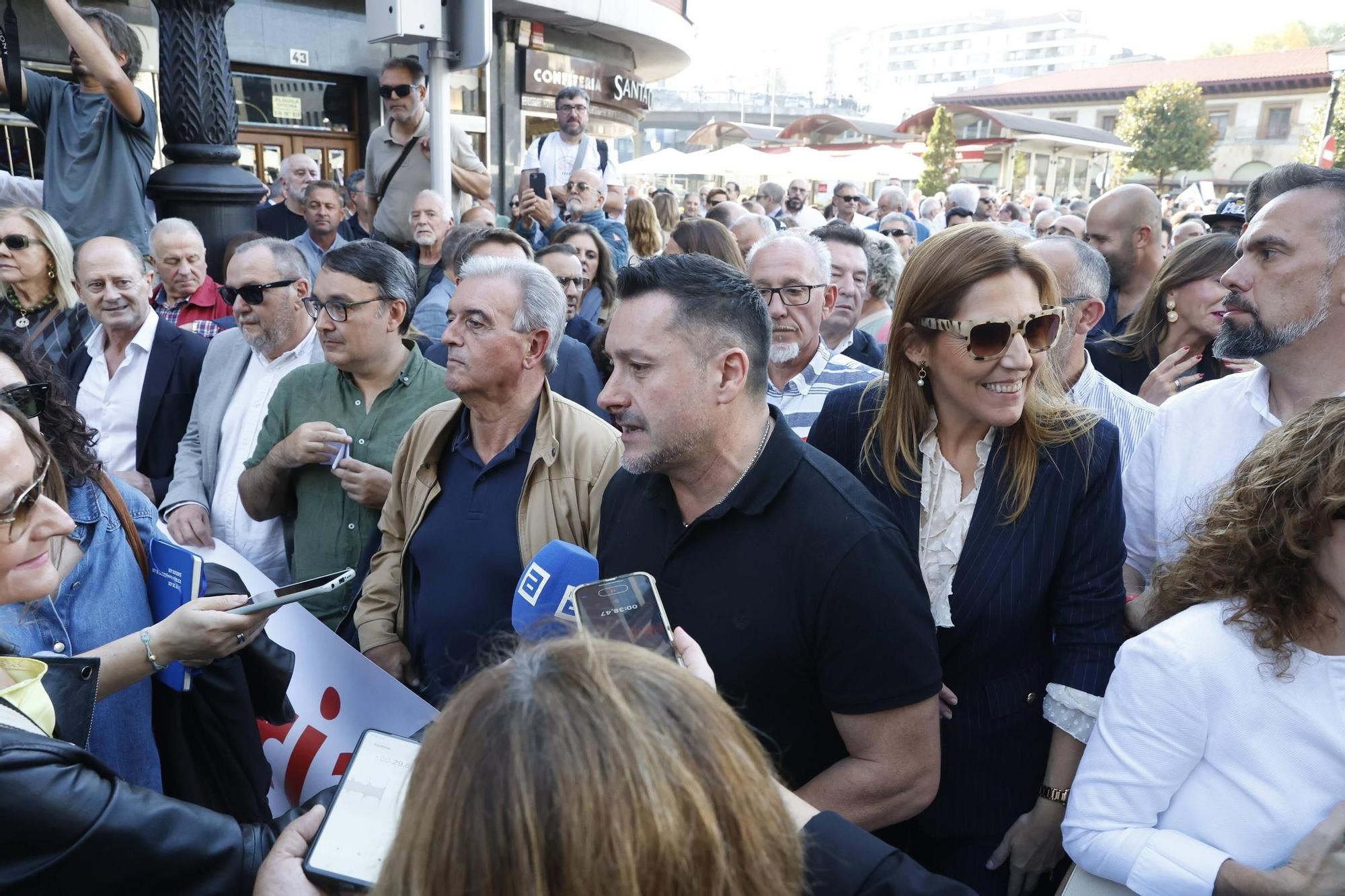 EN IMÁGENES: así fue la gran movilización contra el peaje del Huerna en Asturias