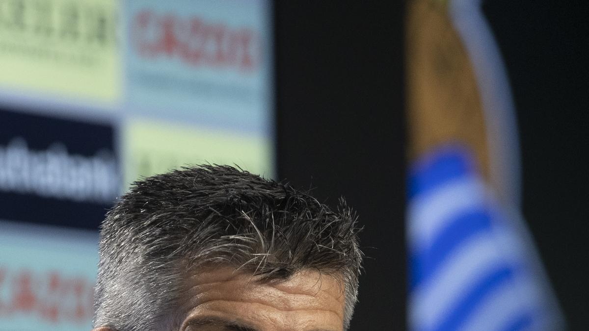 Comparecencia del entrenador de la Real Sociedad, Imanol Alguacil