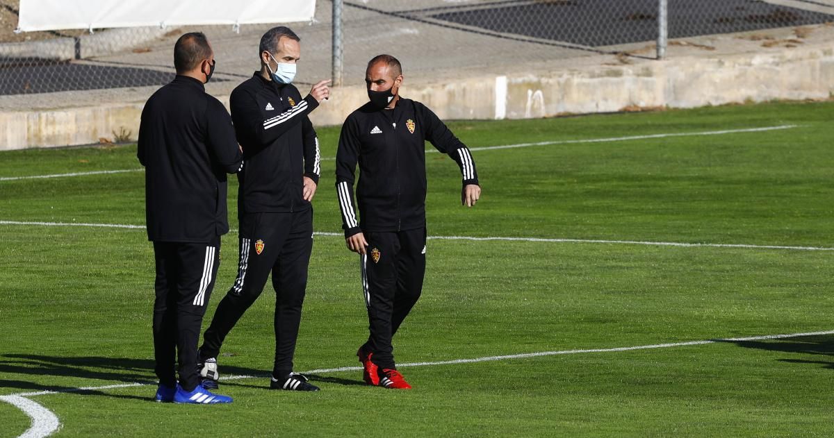 Entrenamiento del Real Zaragoza en la Ciudad Deportiva