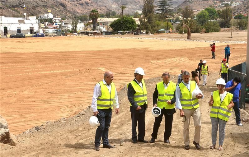 Visita de la Feht a la nueva Playa de Anfi Tauro