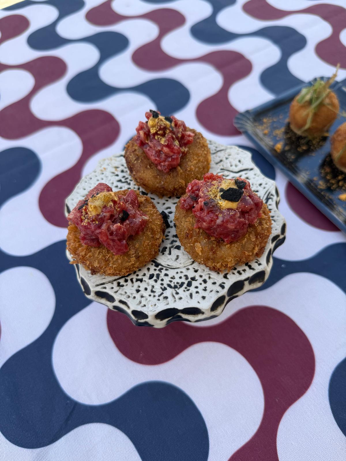 Una de las croquetas participantes en el festival 'Alacroqueta' de Alicante