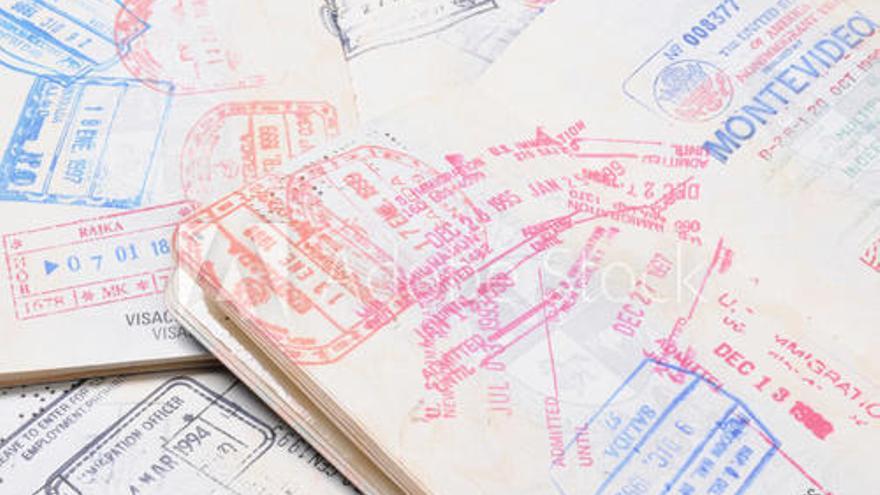 Sellos en pasaportes. // Pixabay