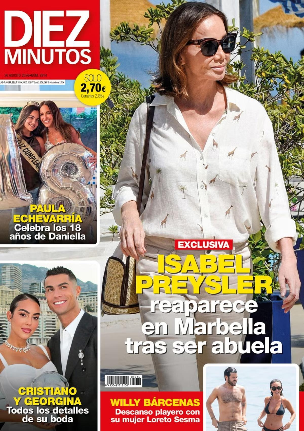 Portada revista 'Diez Minutos' del 19 de agosto