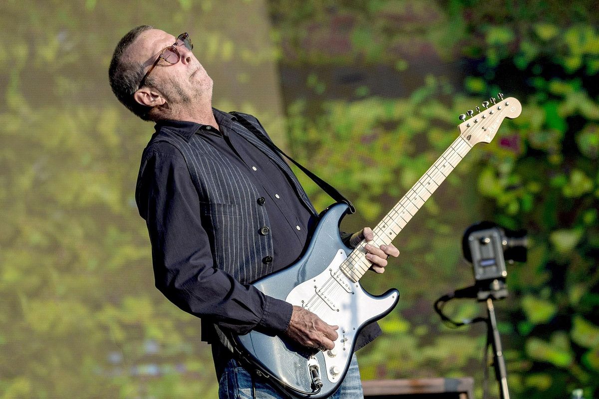 Eric Clapton, durante el festival British Summer Time en el escenario Great Oak de Hyde Park, Londres, en 2018 Eric Clapton, durante el festival British Summer Time en el escenario Great Oak de Hyde Park, Londres, en 2018