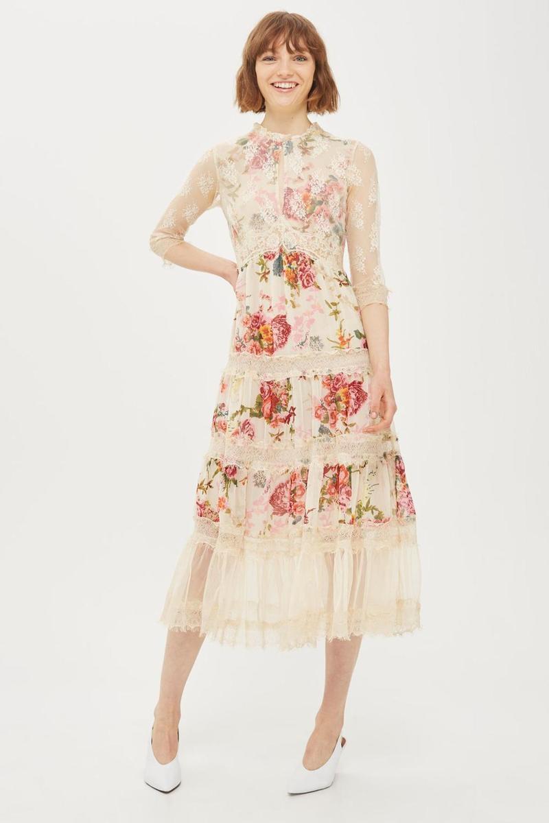 Vestido floral de Topshop para invitadas a bodas