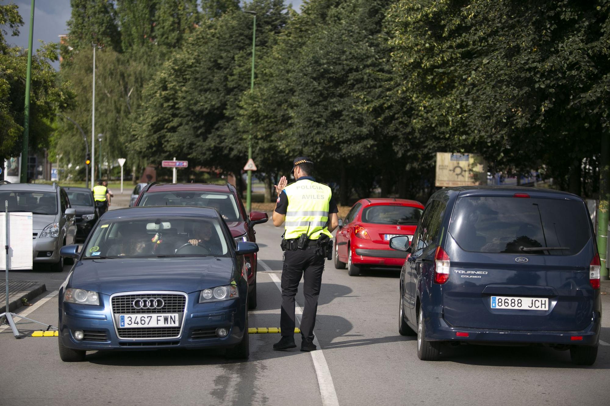 Control de alcoholemia y drogas en Avilés