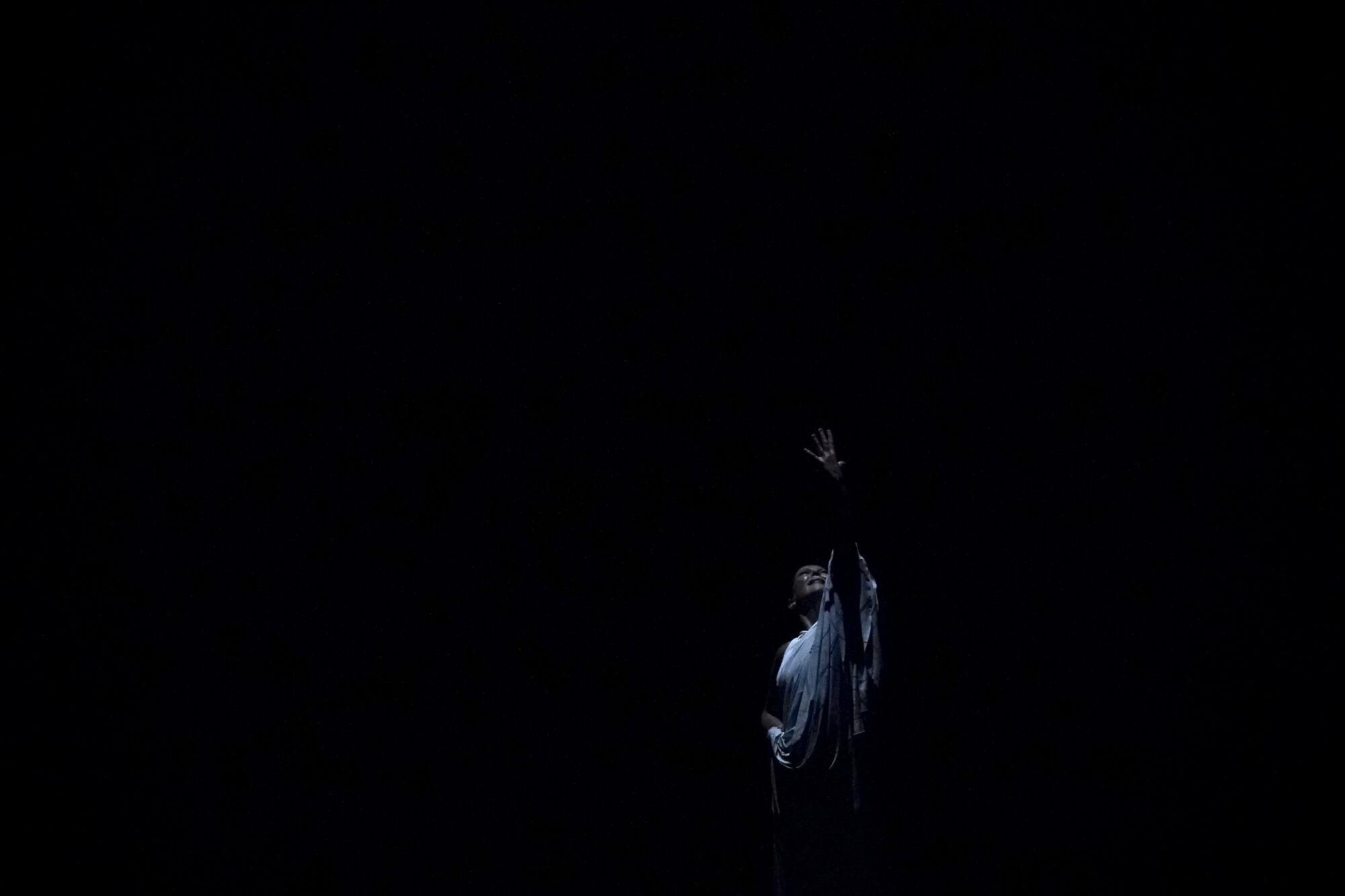 La bailaora gaditana, Sara Baras, durante su espectáculo “Sara Baras, a Paco de Lucía”, Vuela
