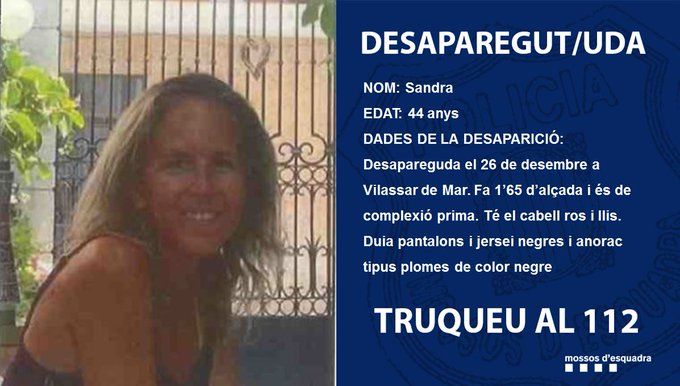 Mossos buscan mujer que ha desaparecido en Vilassar de Mar.