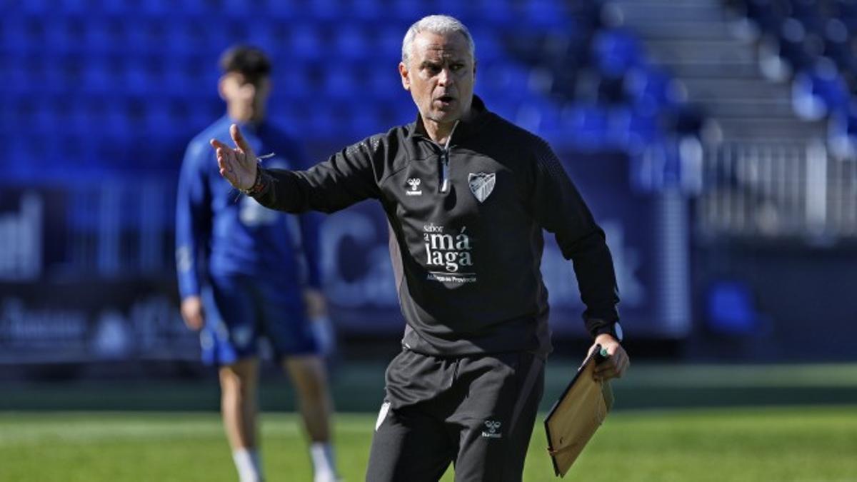 Sergio Pellicer, entrenador del Málaga CF.