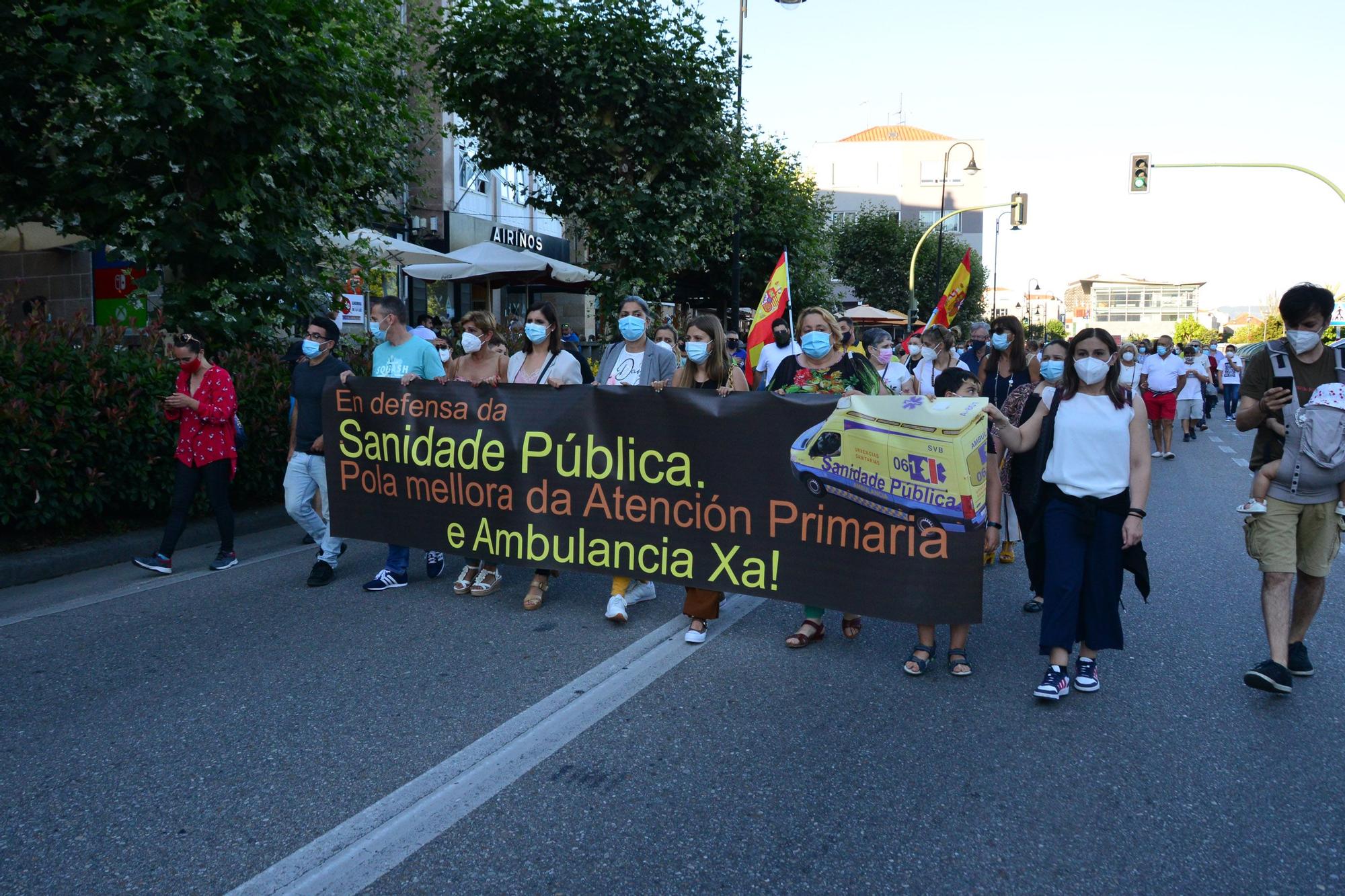 Marcha por la sanidad pública en Cangas