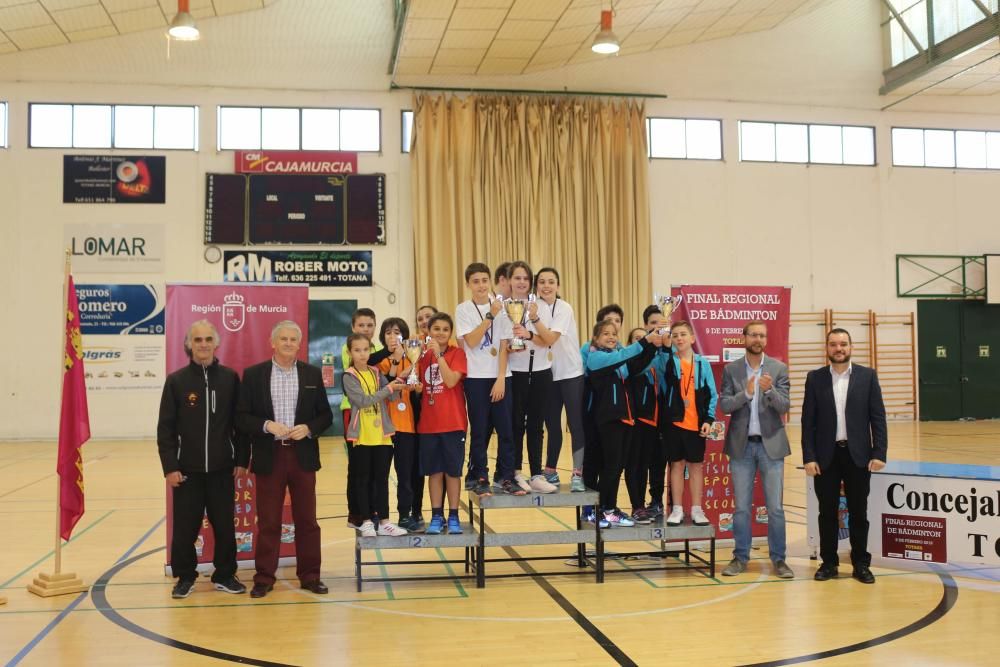 Final Regional de bádminton de Deporte Escolar