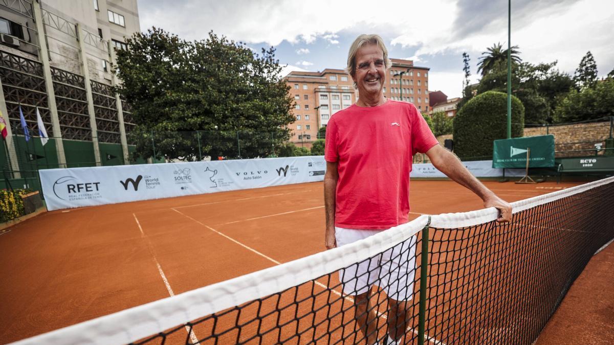 Fernando García Lleo, en el Club de Tenis de Oviedo.