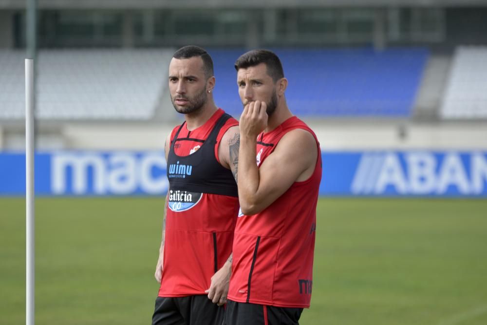 El equipo comienza la semana con tratamiento de fisioterapia para Diego Rolan, mientras que Borja Valle y Guilherme dos Santos completaron una parte del entrenamiento con el grupo y otra en solitario.