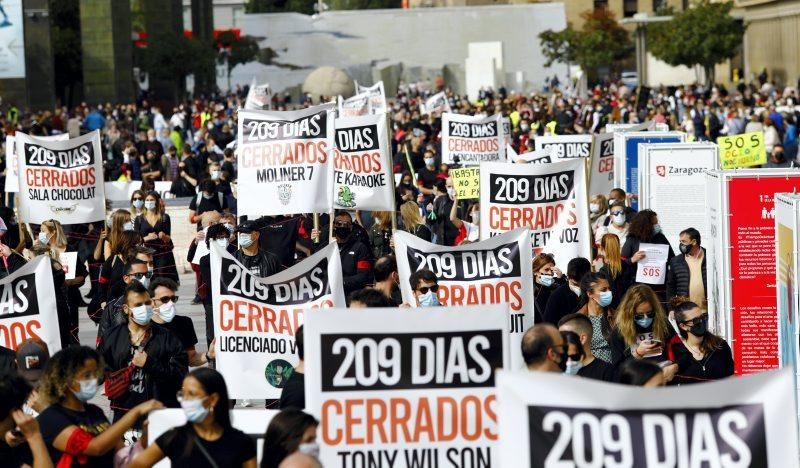 Manifestación de hostelería, ocio y turismo