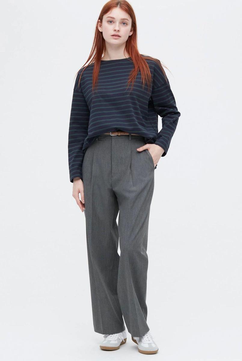 Pantalones holgados y con pinza, de Uniqlo