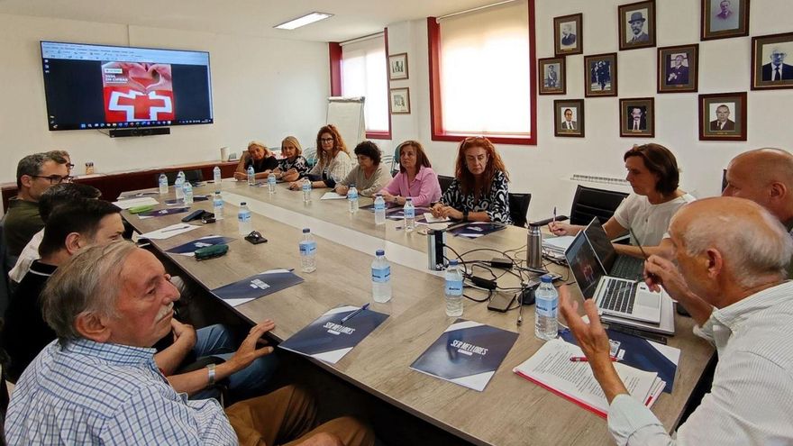 Reunión del comité provincial de Cruz Roja, el pasado miércoles.