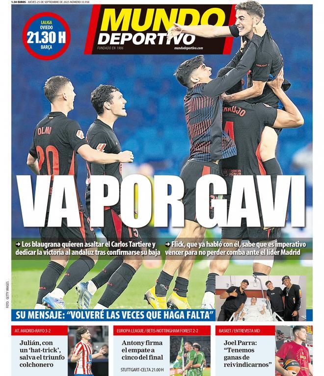 Las portadas de la prensa deportiva de hoy