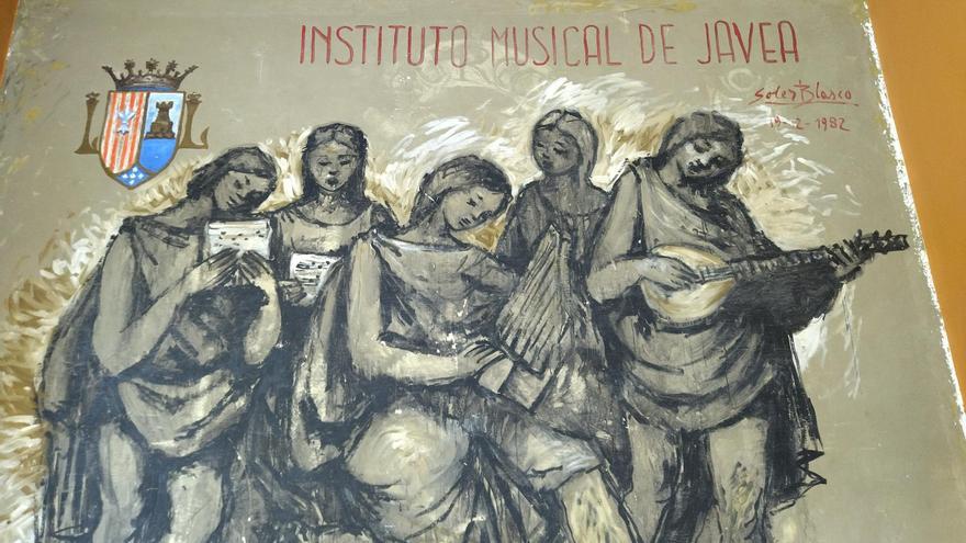 Xàbia restaurará el mural de Soler Blasco de las musas de música