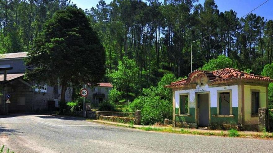 Garita de la Guarda-Fiscal, en San Gregorio, Melgaço, abandonada tras abrir España y Portugal sus fronteras.