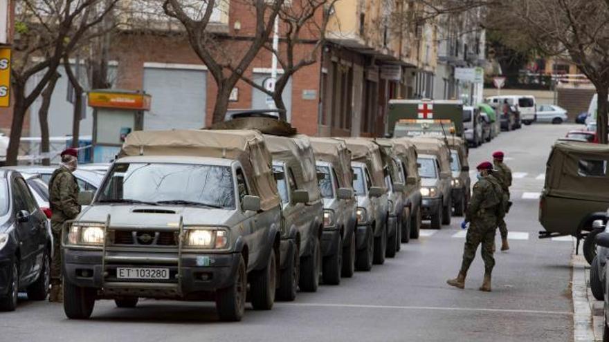 El ejército de tierra patrulla las calles de Xàtiva
