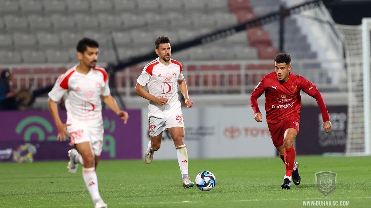 Coutinho en el partido disputado este domingo ante el Al Arabi